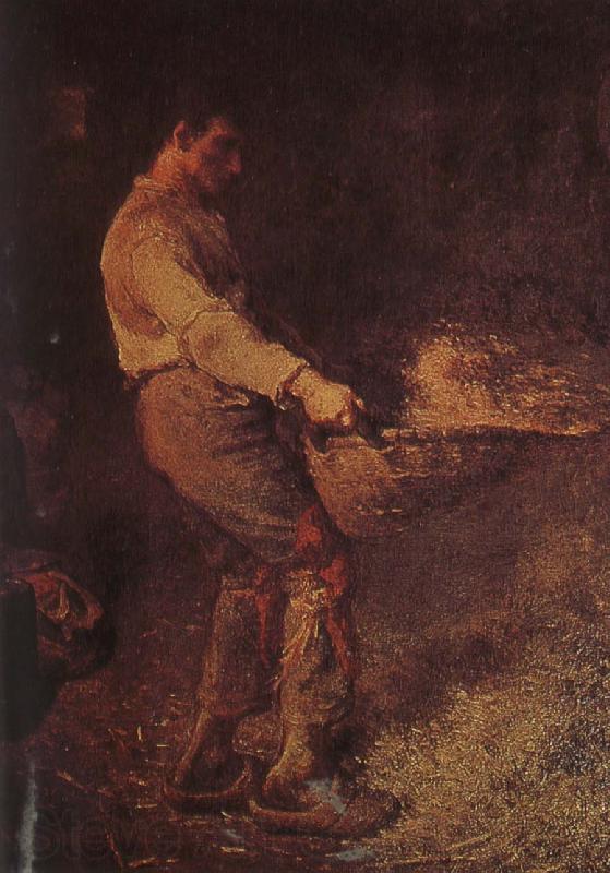 Jean Francois Millet Man France oil painting art